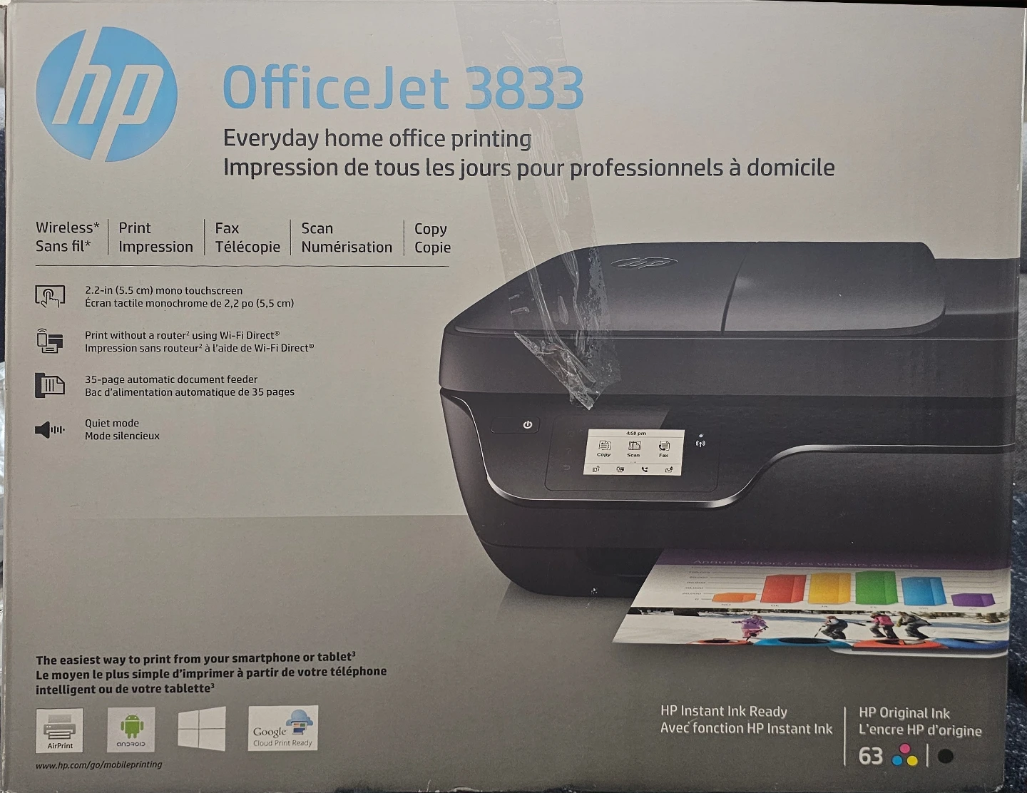 HP OfficeJet 3833 All-in-One Printer