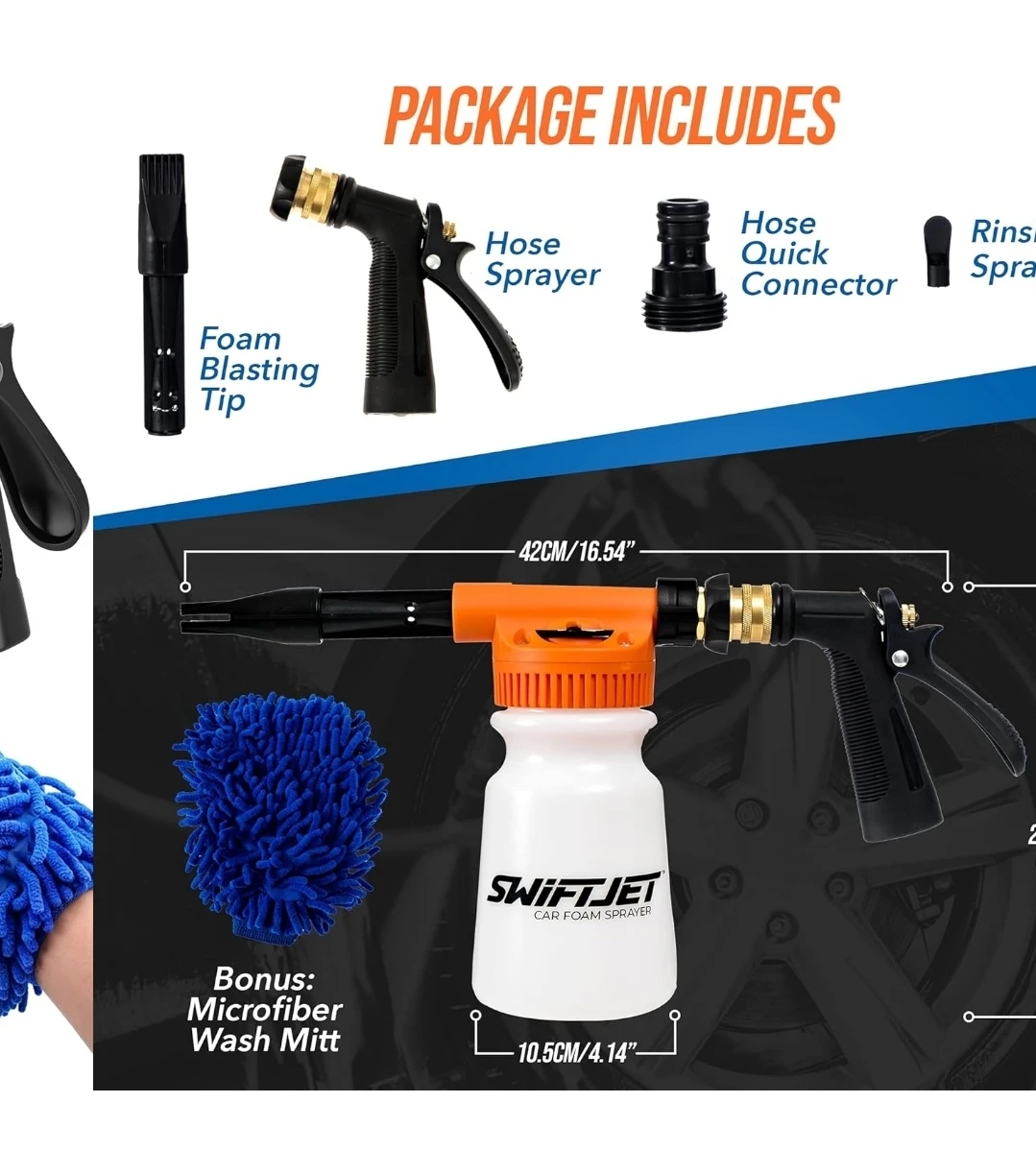 SwiftJet Car Foam Sprayer Kit with Wash Mitt - photo 2
