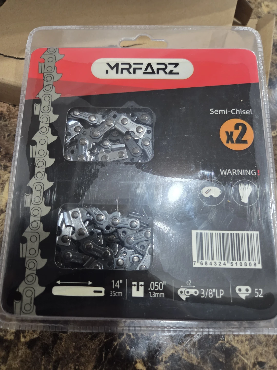 2 Pack semi-chisel chainsaw chains. - photo 3
