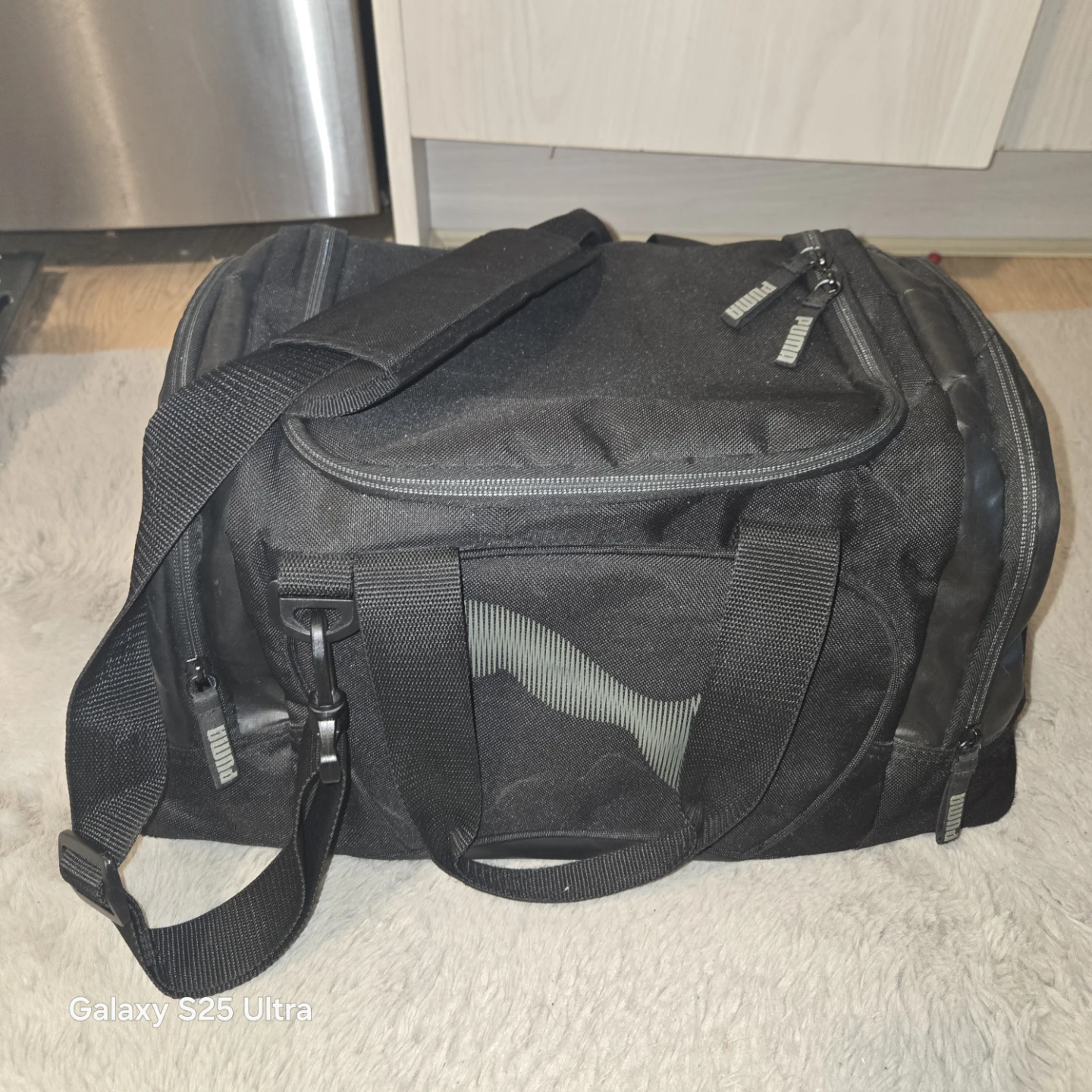Puma Black Duffle Bag