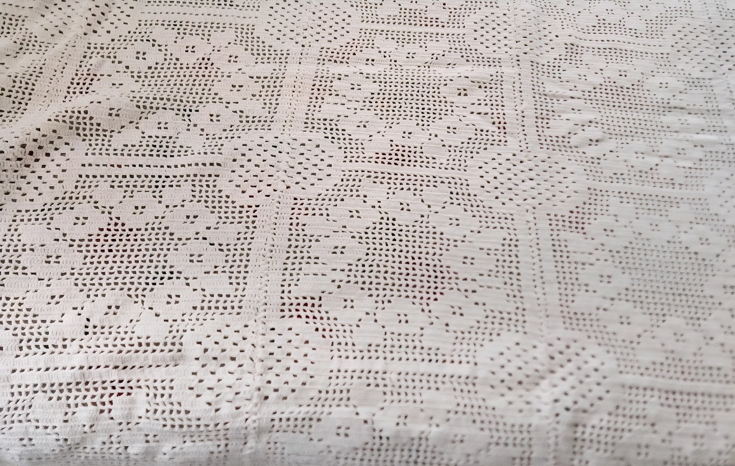 Hand Crocheted Bedspread/Tablecloth