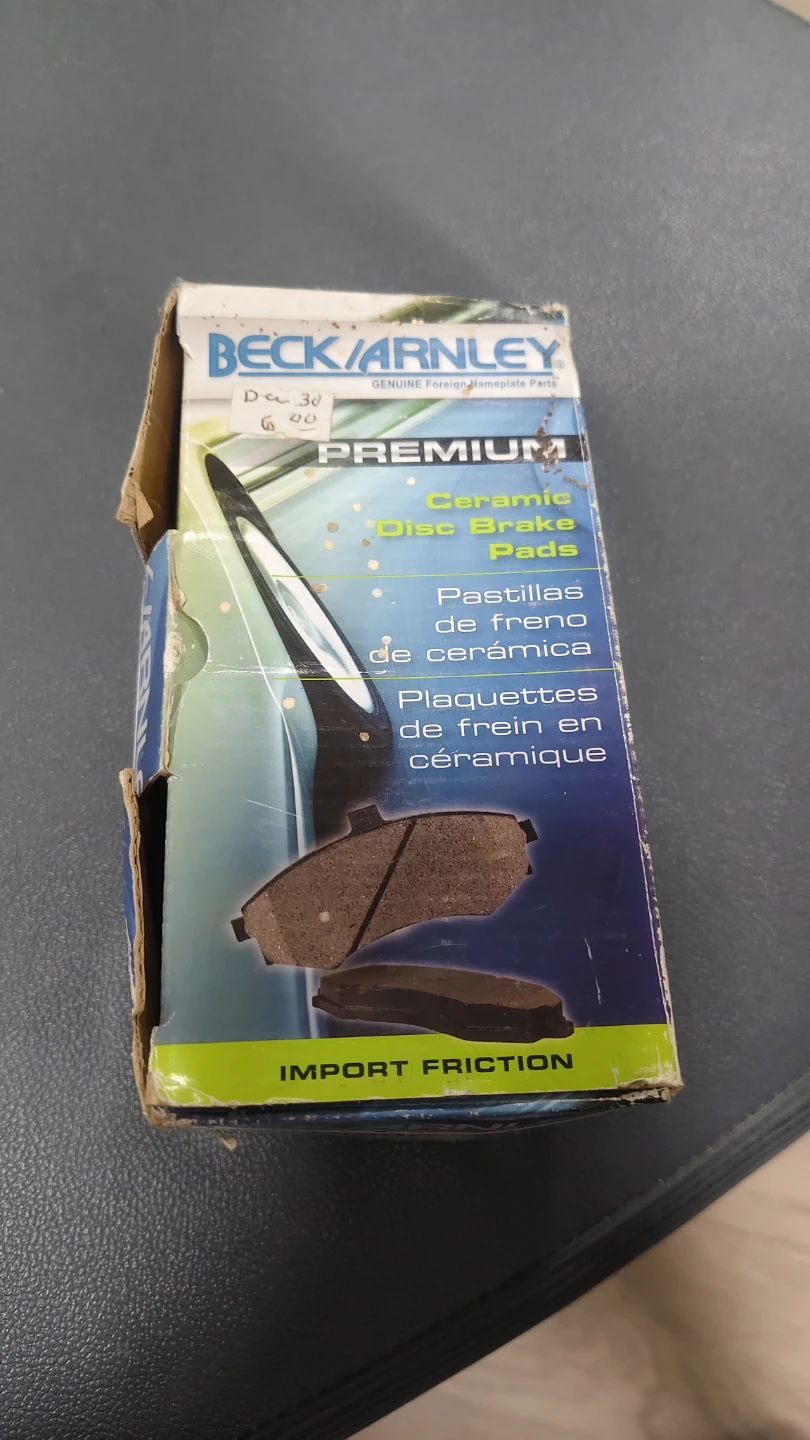New Beck/Arnley Front Brake Pads - Fits Honda Civic / Acura EL