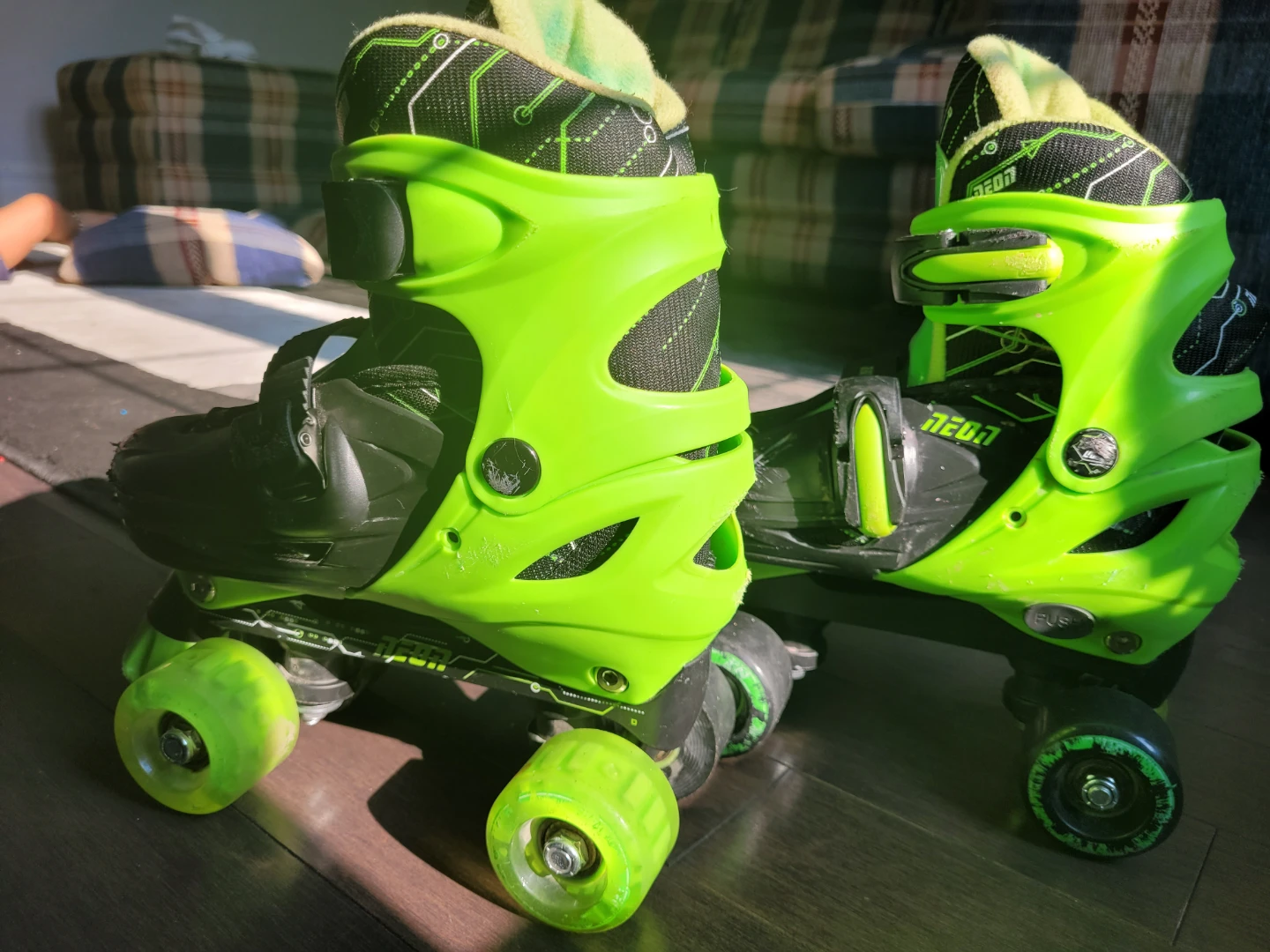 Neon Roller Skates
