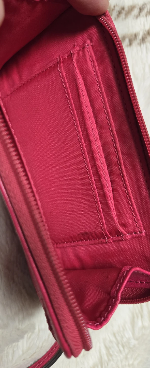 Coach Pink Leather Zip Around Card Case Wallet - photo 4