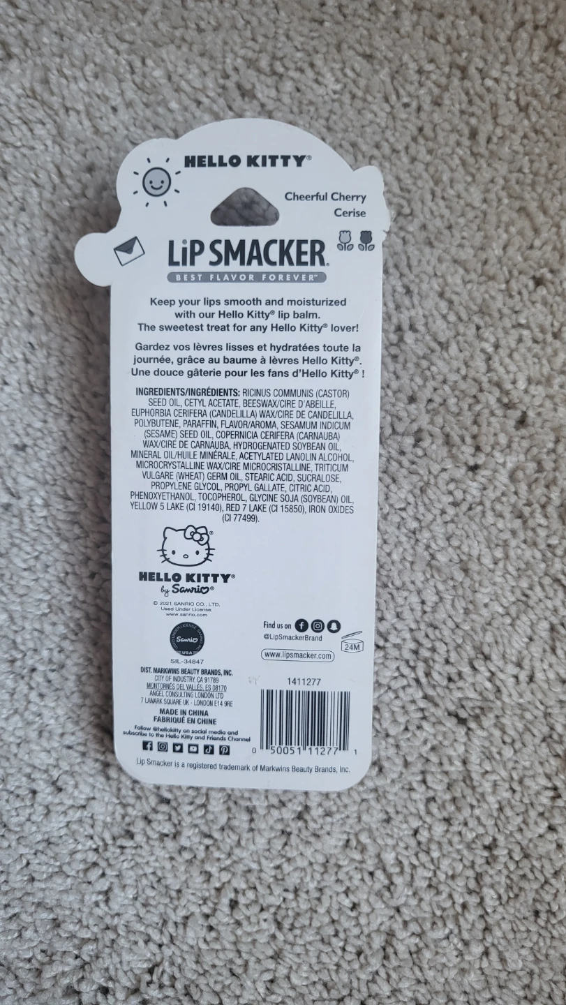 Lip Smacker Hello Kitty Cheerful Cherry Lip Balm 🏆 - photo 2
