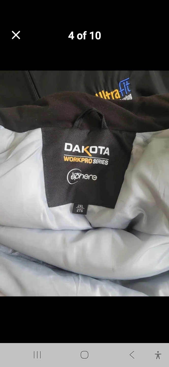 Dakota WorkPro Series Men's T-Max Sphere Parka Jacket XXL Black - photo 4