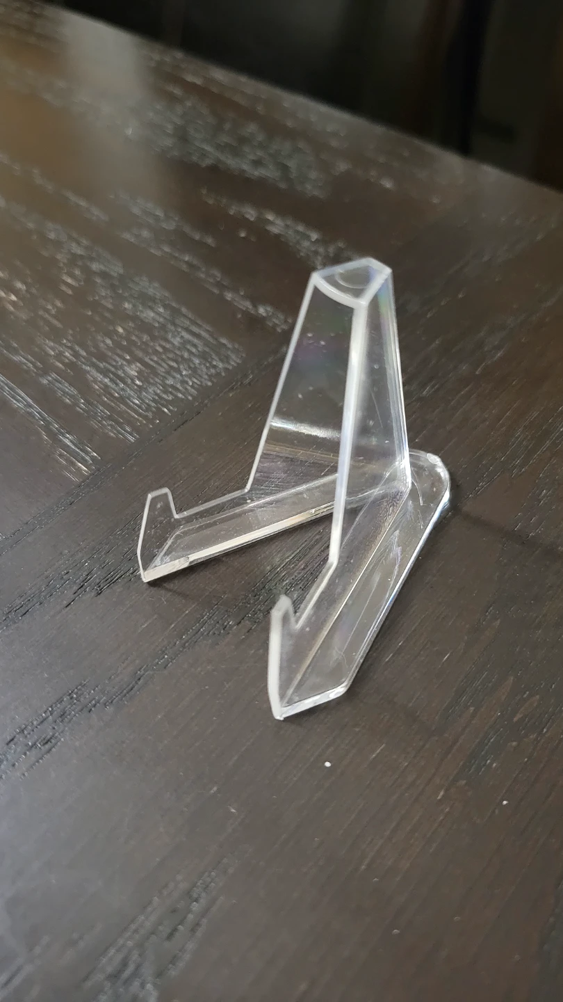 Clear Acrylic Display Stand for Collectible Card or Coin