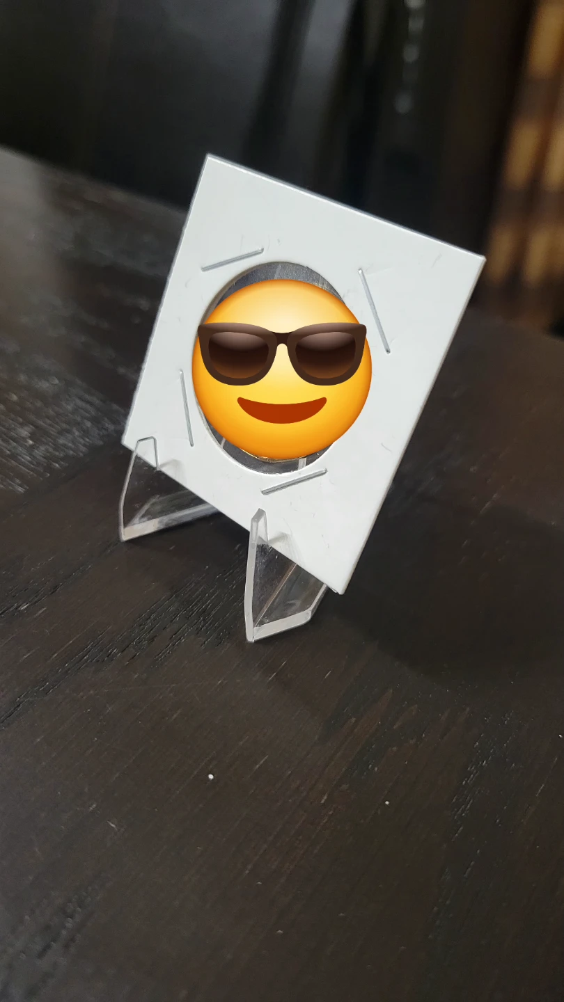 Clear Acrylic Display Stand for Collectible Card or Coin - photo 3