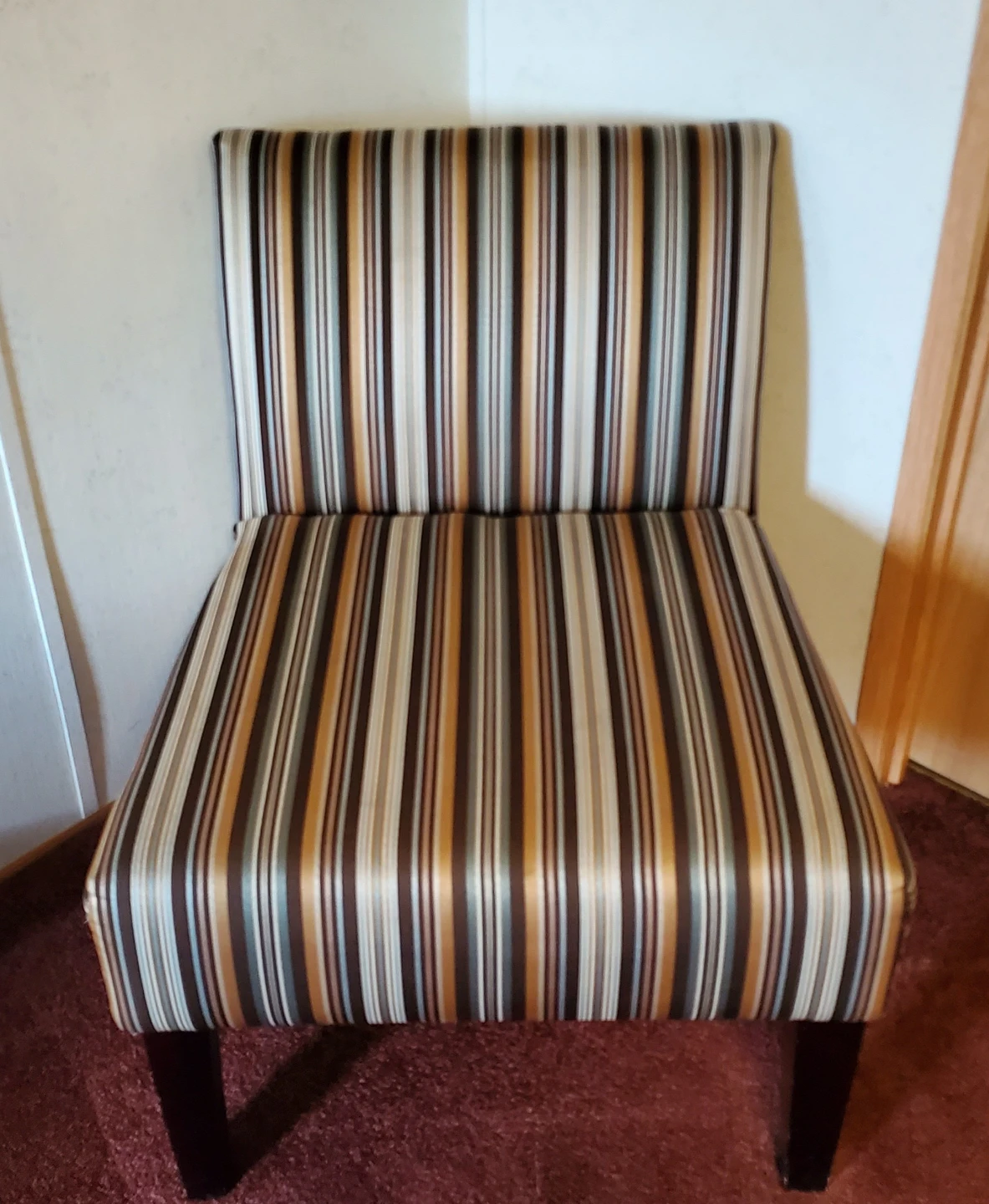 Striped Accent Chair