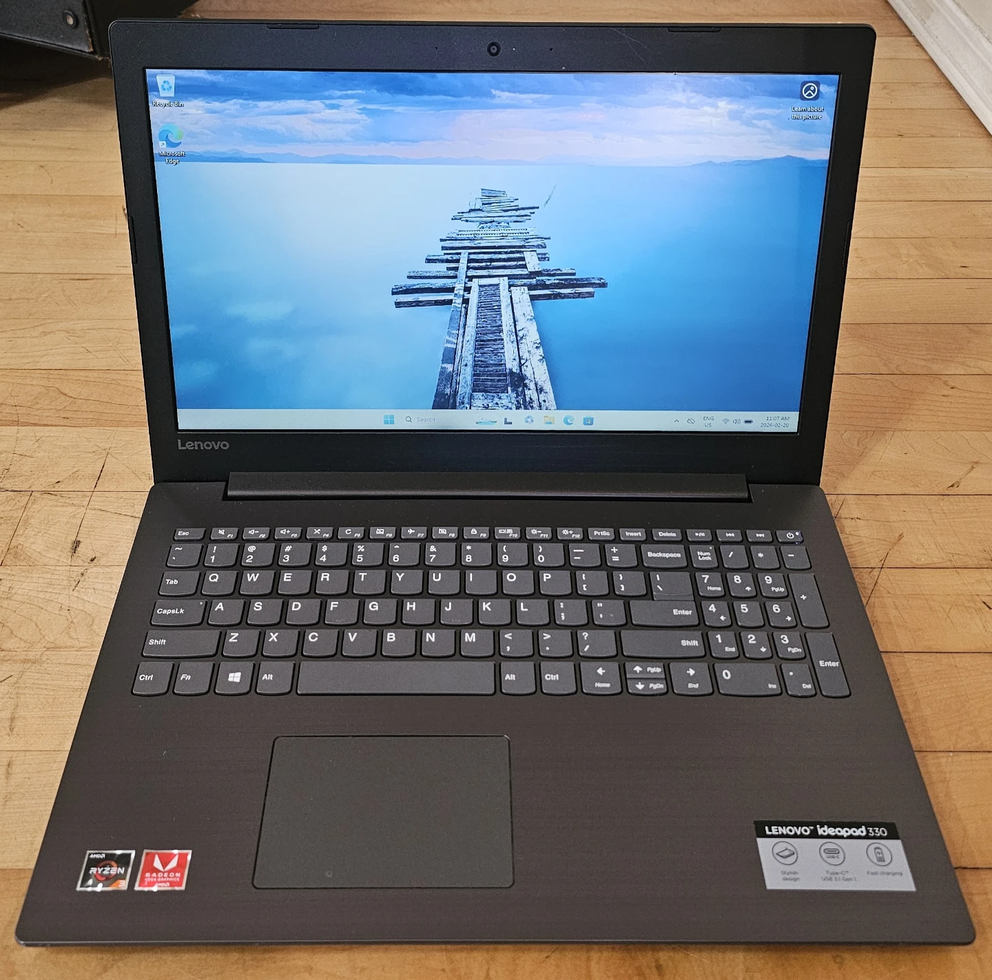 💼 Lenovo IdeaPad 15.6” – Ryzen 3 2200U | 8GB RAM | 256GB SSD