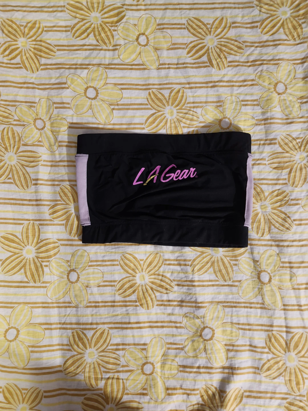 Black and pink LA Gear tube top