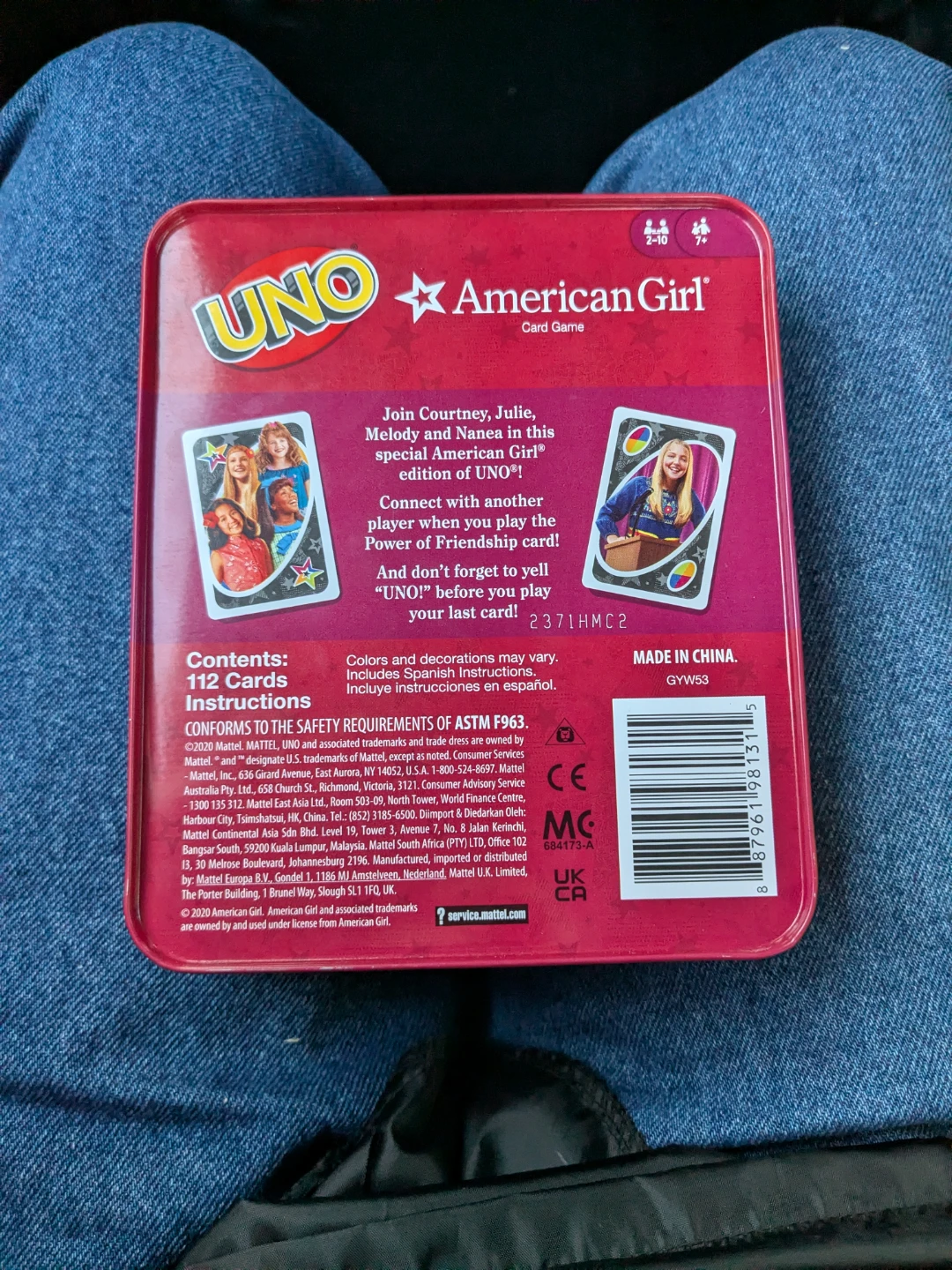 UNO American Girl Card Game - photo 2