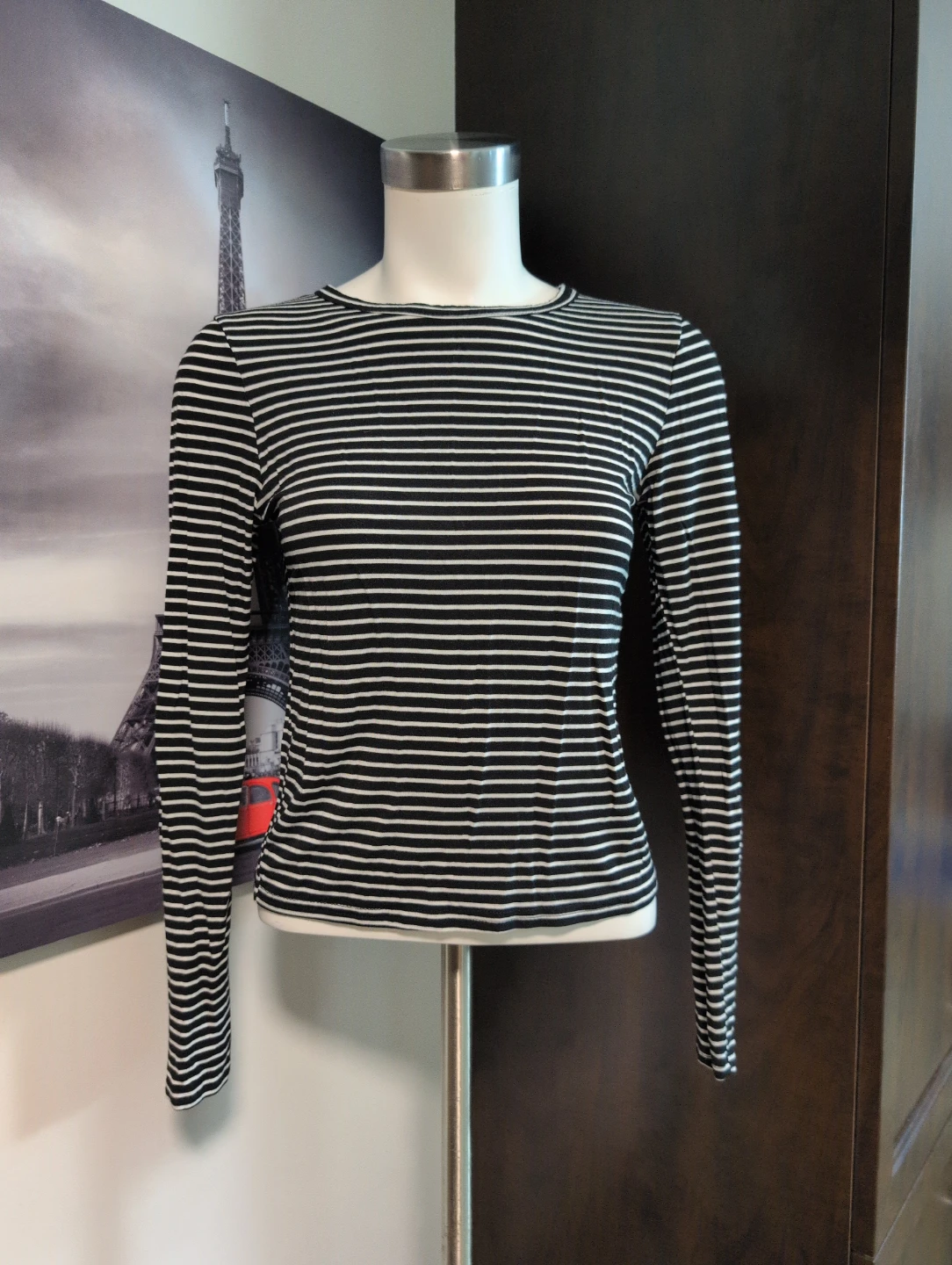 Olivia Rae Striped Long Sleeve Top - Size M