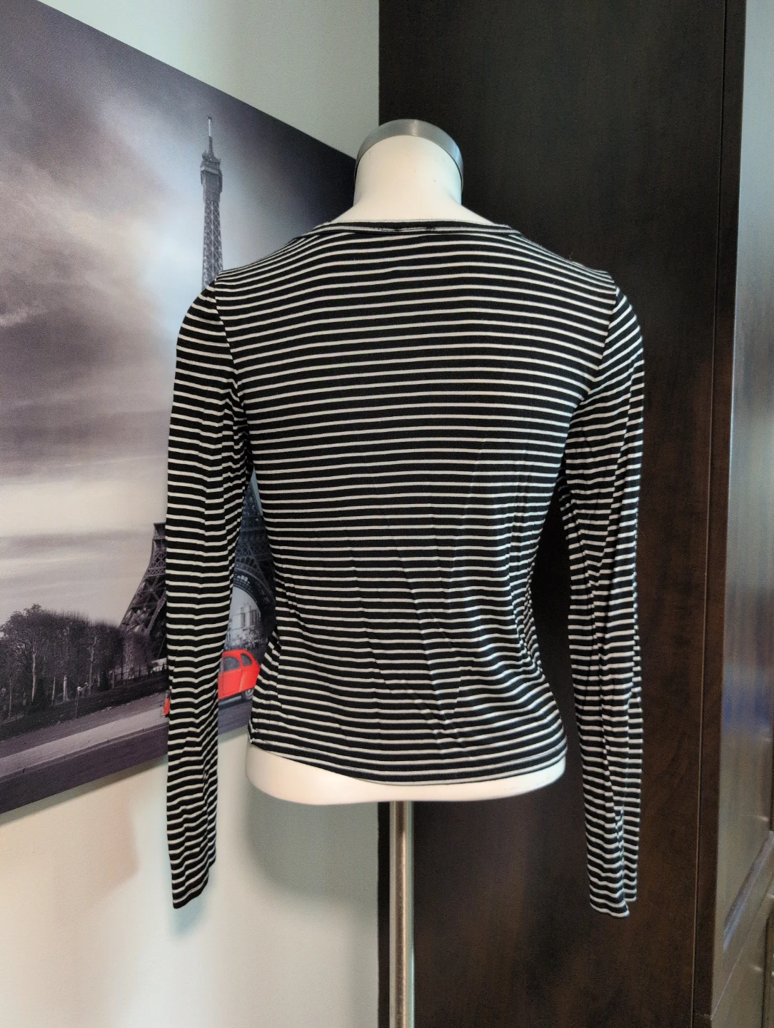 Olivia Rae Striped Long Sleeve Top - Size M - photo 2