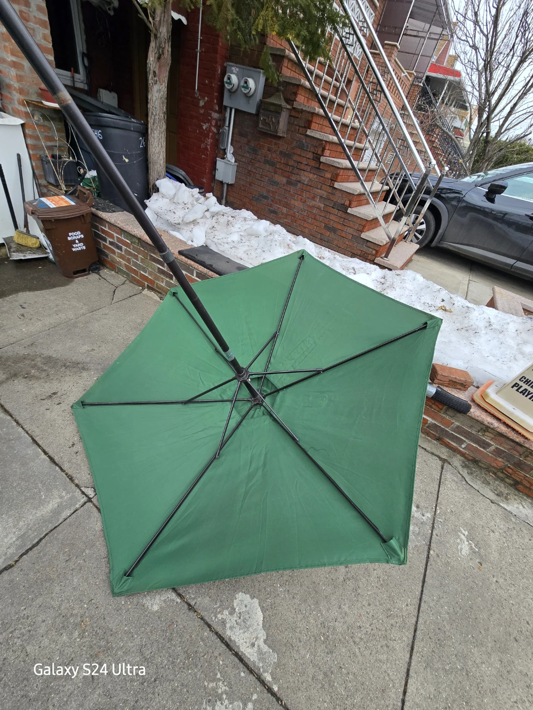 🥕 Outdoor Patio/Table Umbrella, Push Button Tilt  Crank - photo 5