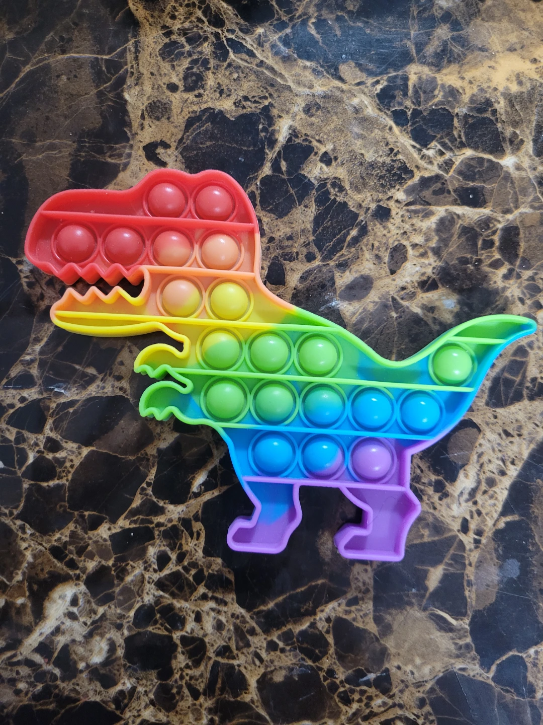 Rainbow Dinosaur Bubble Pop Fidget Toy