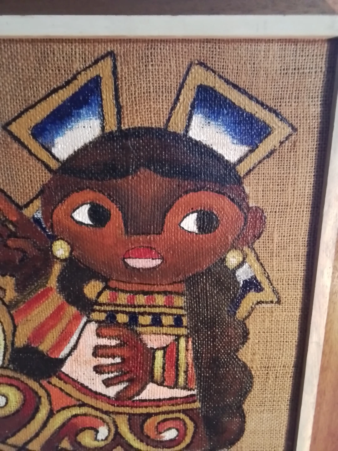 Framed Painting on Burlap José Maria De Servin? - photo 2