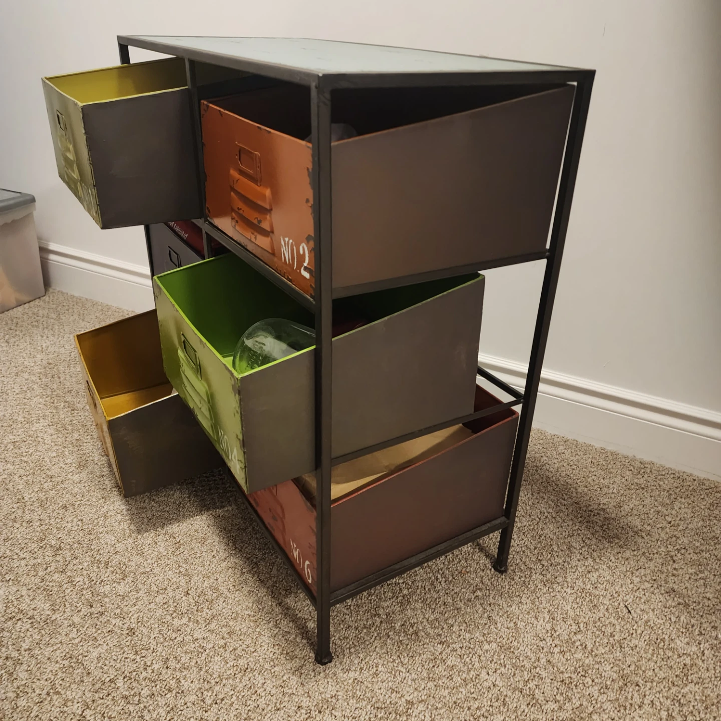 Industrial Style 6-Drawer Storage Cabinet - photo 3