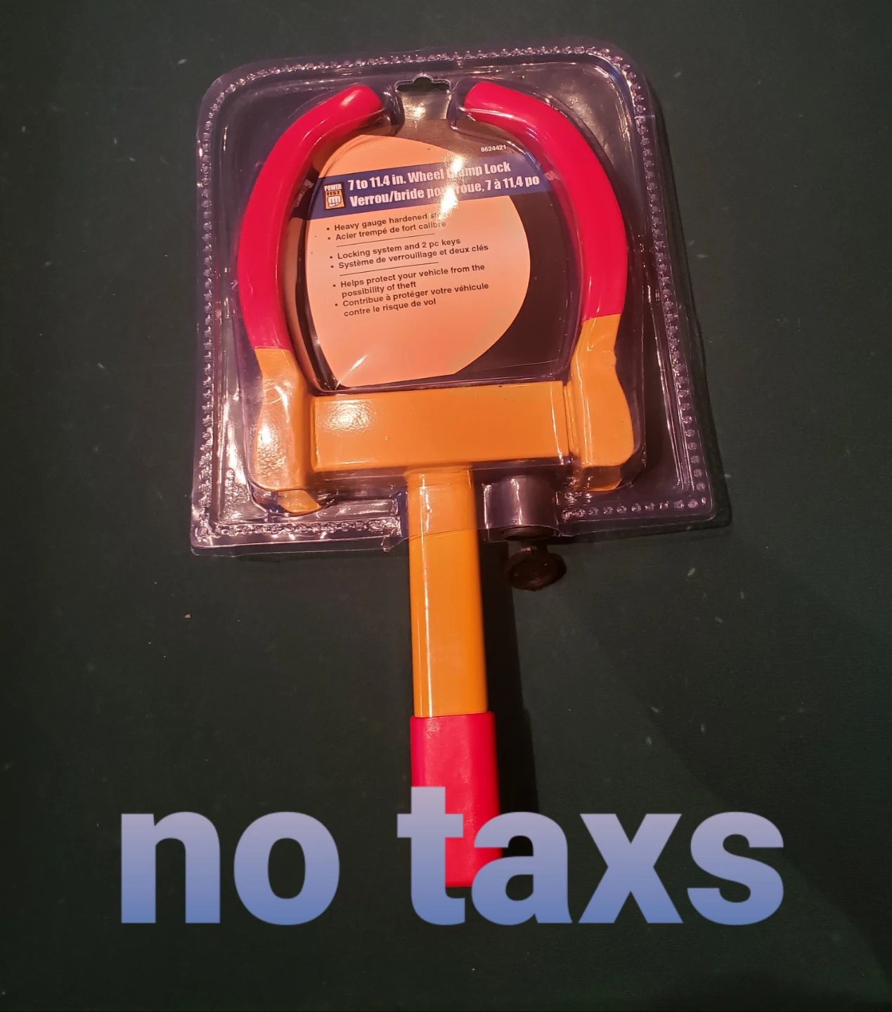 7 to 11.4 in. Wheel Clamp Lock