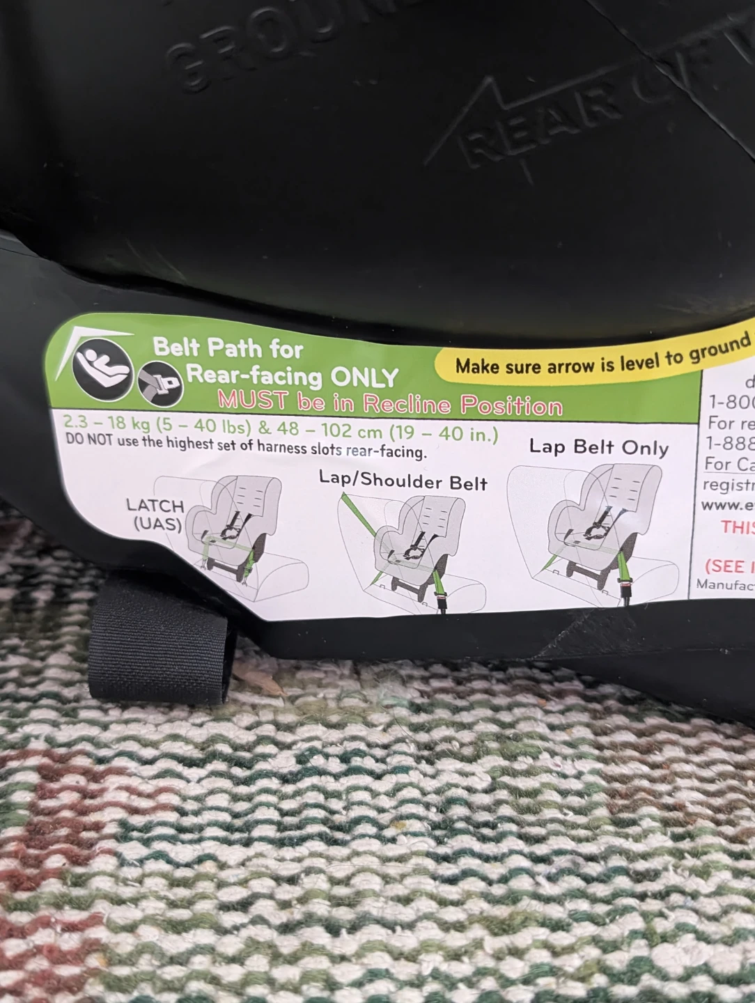 Evenflo Child Car Seat - photo 5