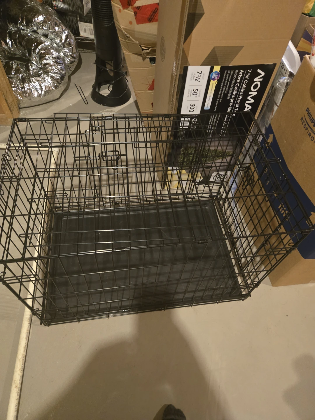 Black Wire Dog Crate