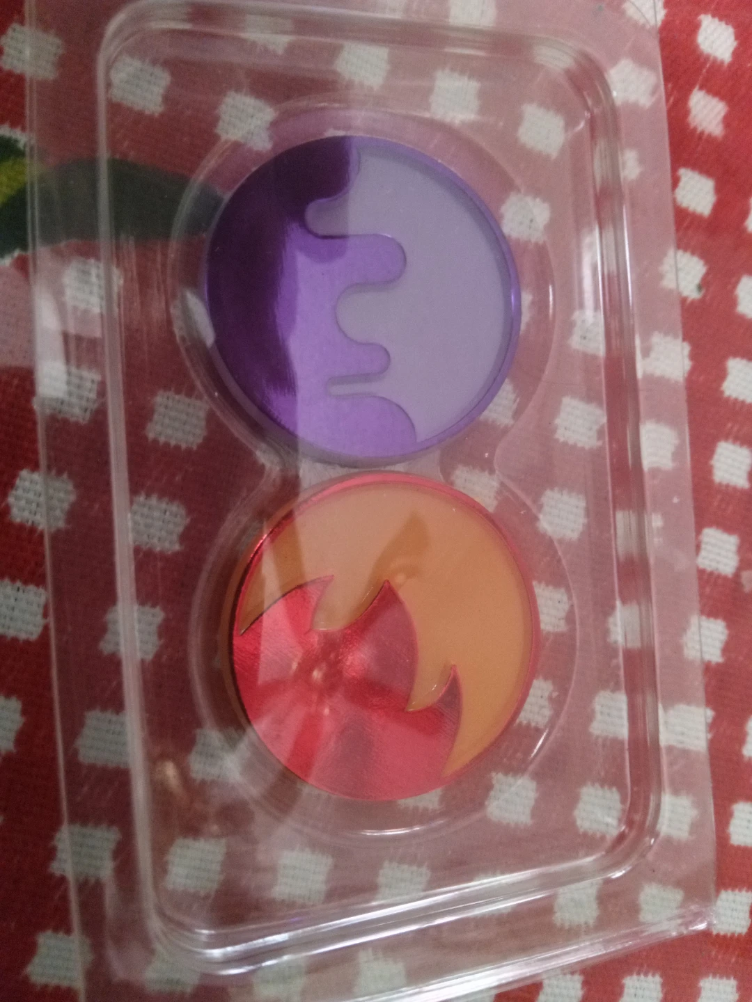 Compact Mirror Set - Purple and Orange
