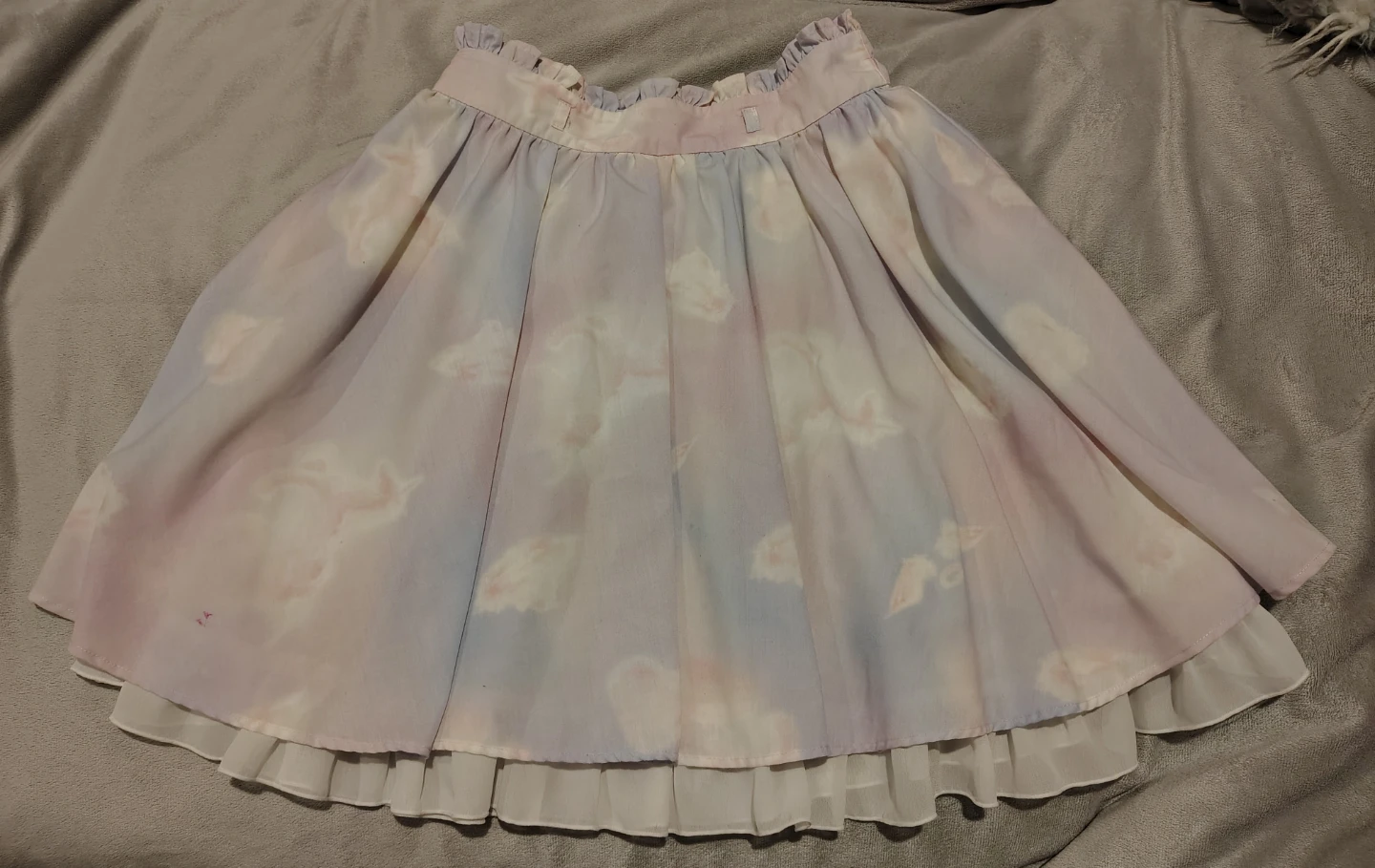 Women's Cloud Print Skirt coquette