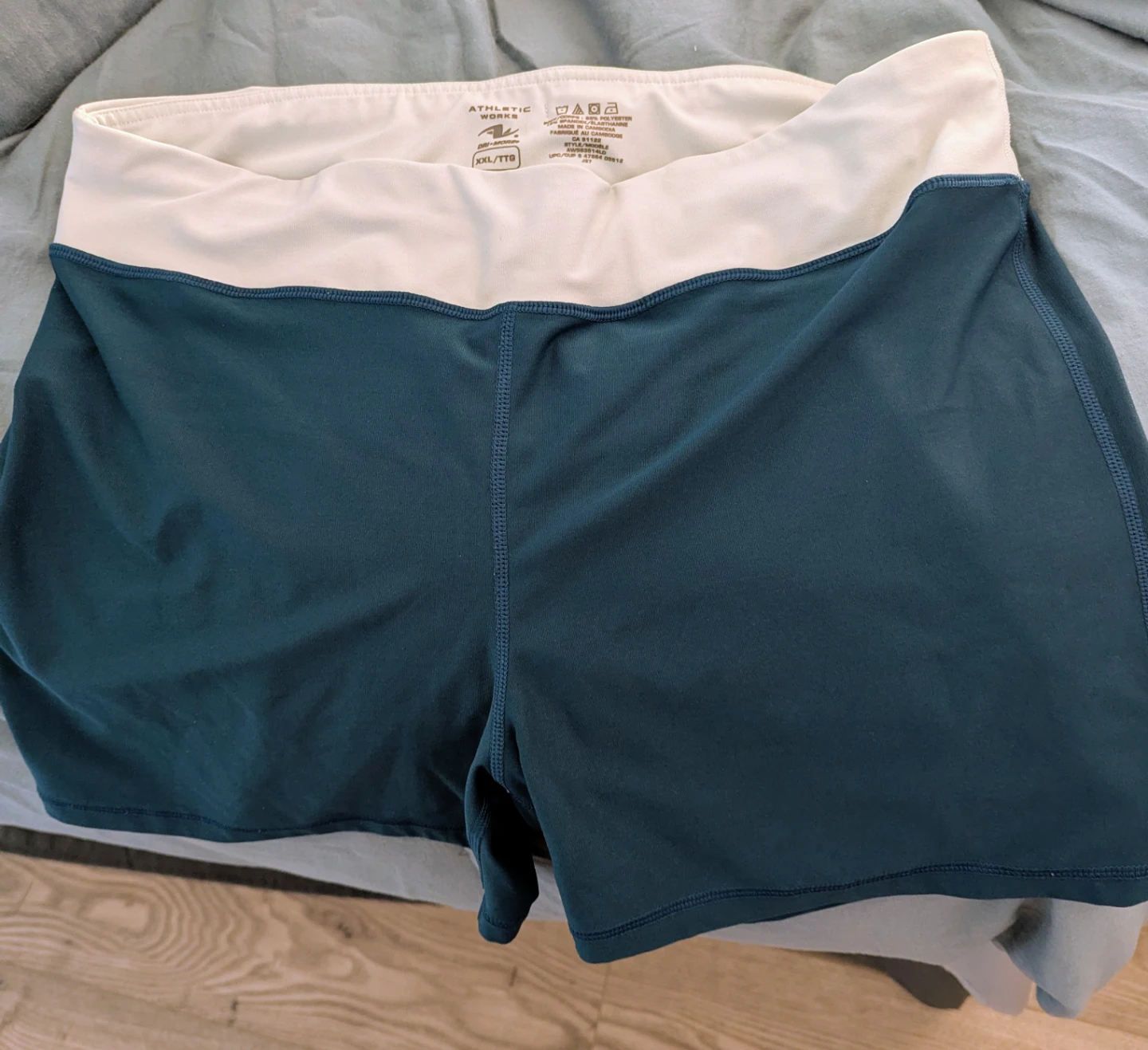 Athletic Works Teal Athletic Shorts XXL