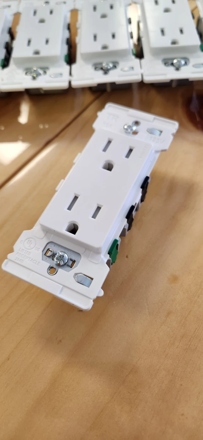Leviton Lever Edge Self-Grounding Duplex Receptacle (Lot of 9) - photo 2