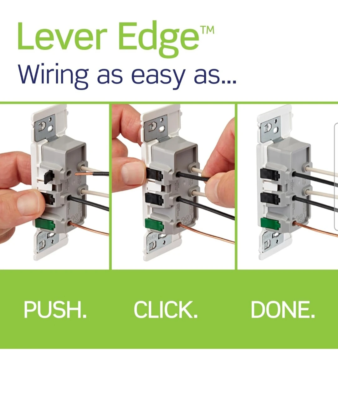 Leviton Lever Edge Self-Grounding Duplex Receptacle (Lot of 9) - photo 4