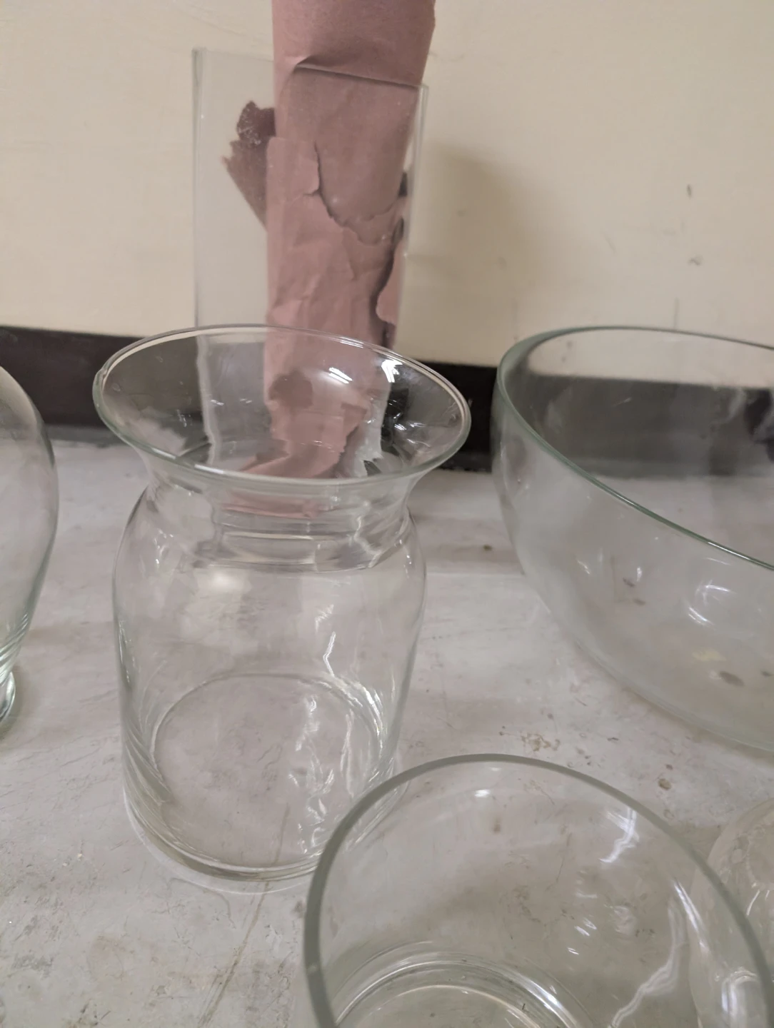 Assorted Glass Vases and Bowl - photo 2