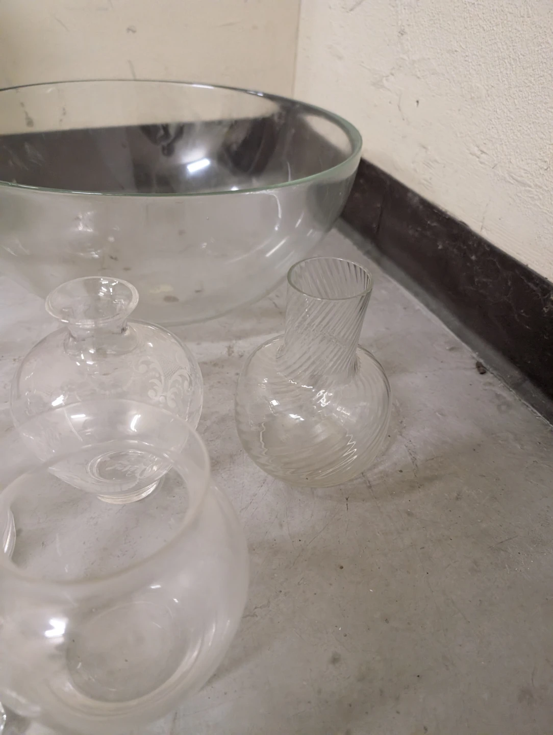 Assorted Glass Vases and Bowl - photo 4