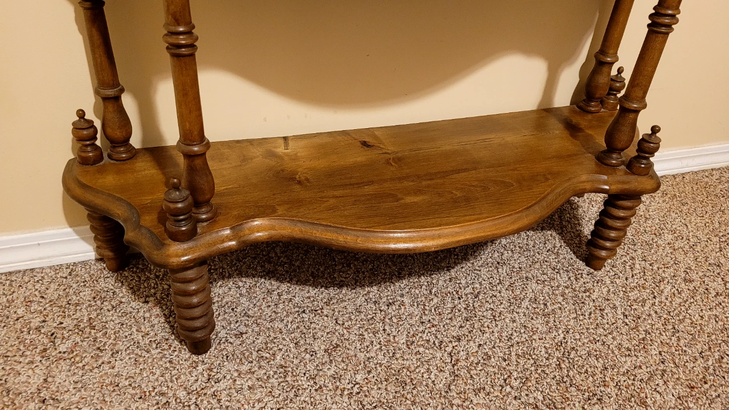 Antique Victorian Walnut Etagere Shelf - photo 3