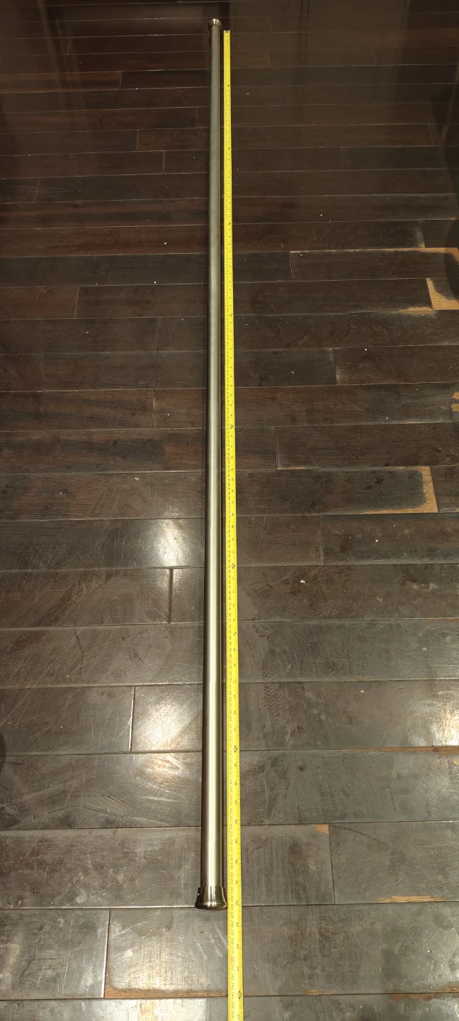 Rod with Brackets 92 inch long 1 inch diameter