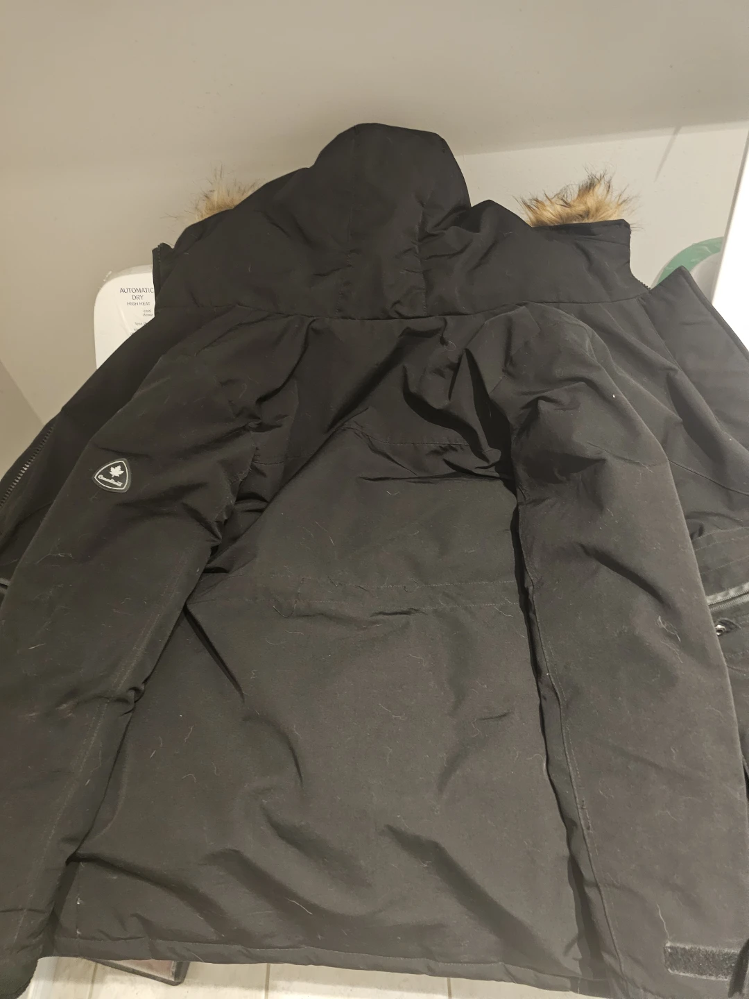 Canadian Down Puffer Parka Jacket with Fur Hood