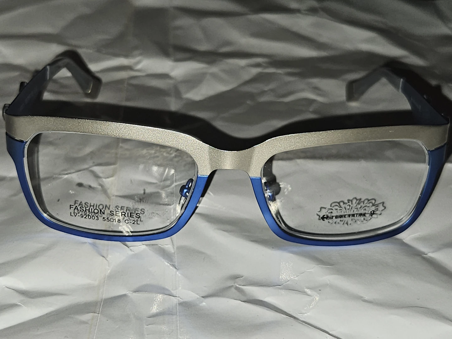 Blue and Silver Fashion Series Eyeglasses LV-92003