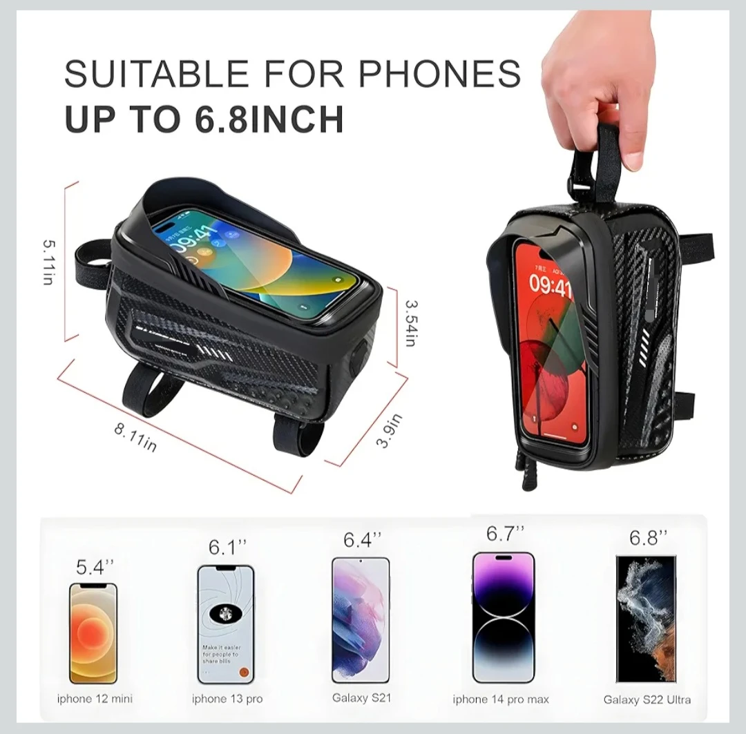 Bike Bag for Phones up to 6.8 Inch🏆 - photo 2