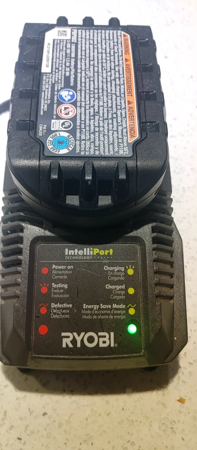 Ryobi charger and battery 18v 1.5am - photo 3