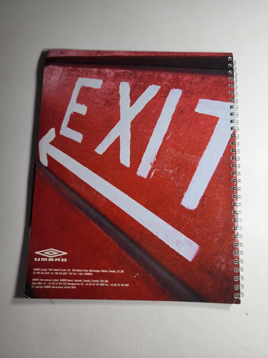 Umbro Soccer Launch 2004 Spiral Notebook - photo 2