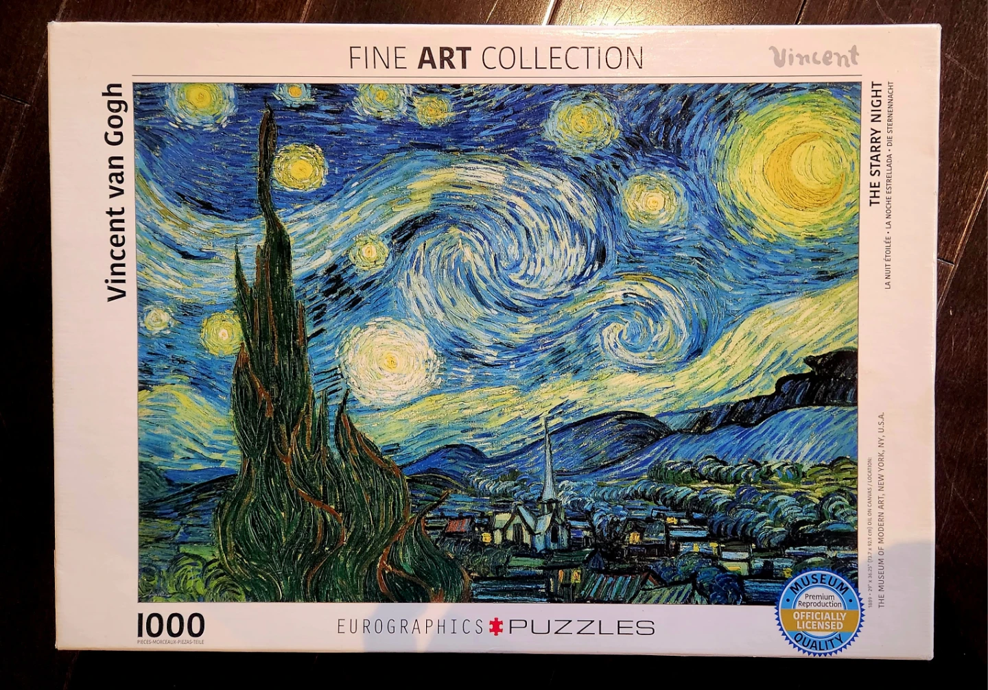 🏆 Vincent van Gogh The Starry Night  🏆 1000 Piece Jigsaw Puzzle