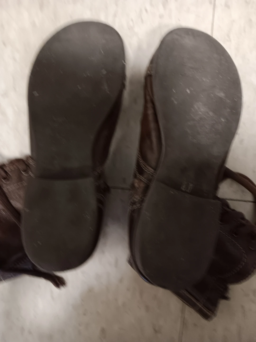 🥕  Steve Madden Brown Leather Lace-Up Zip Boots - photo 2