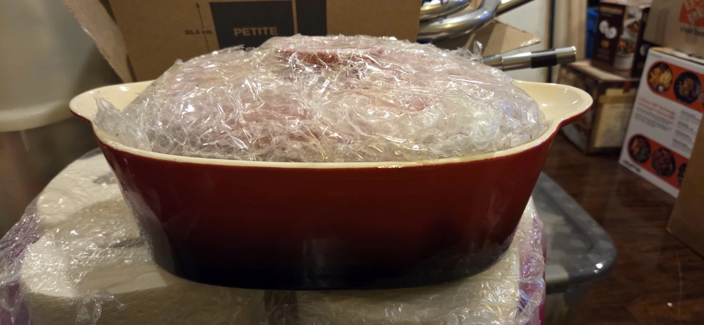 Red Ceramic Oval Baking Dish