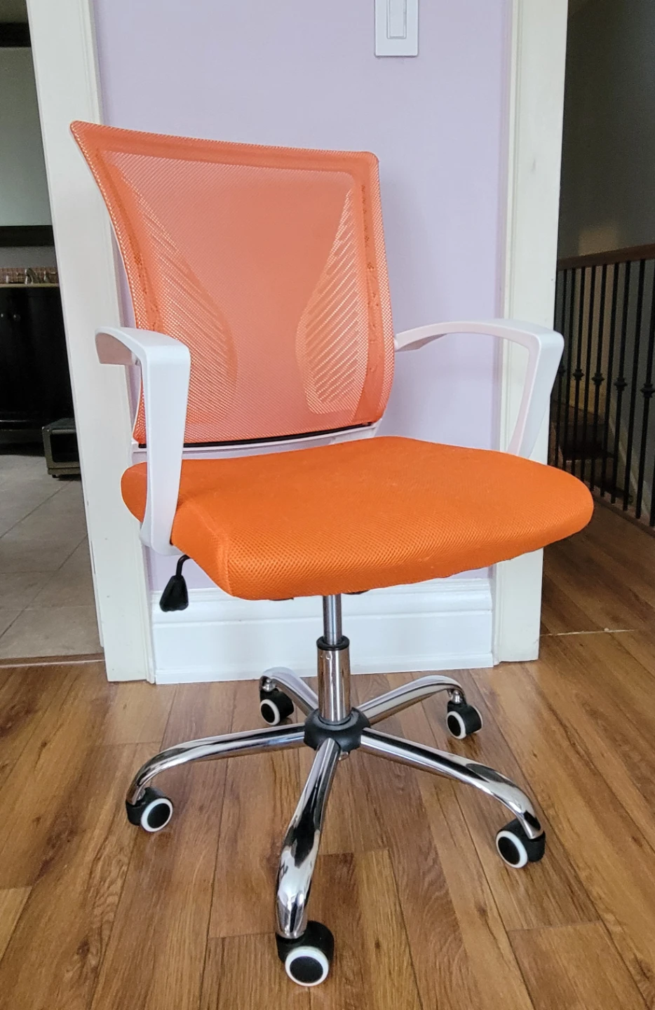 Orange Mesh Office Chair