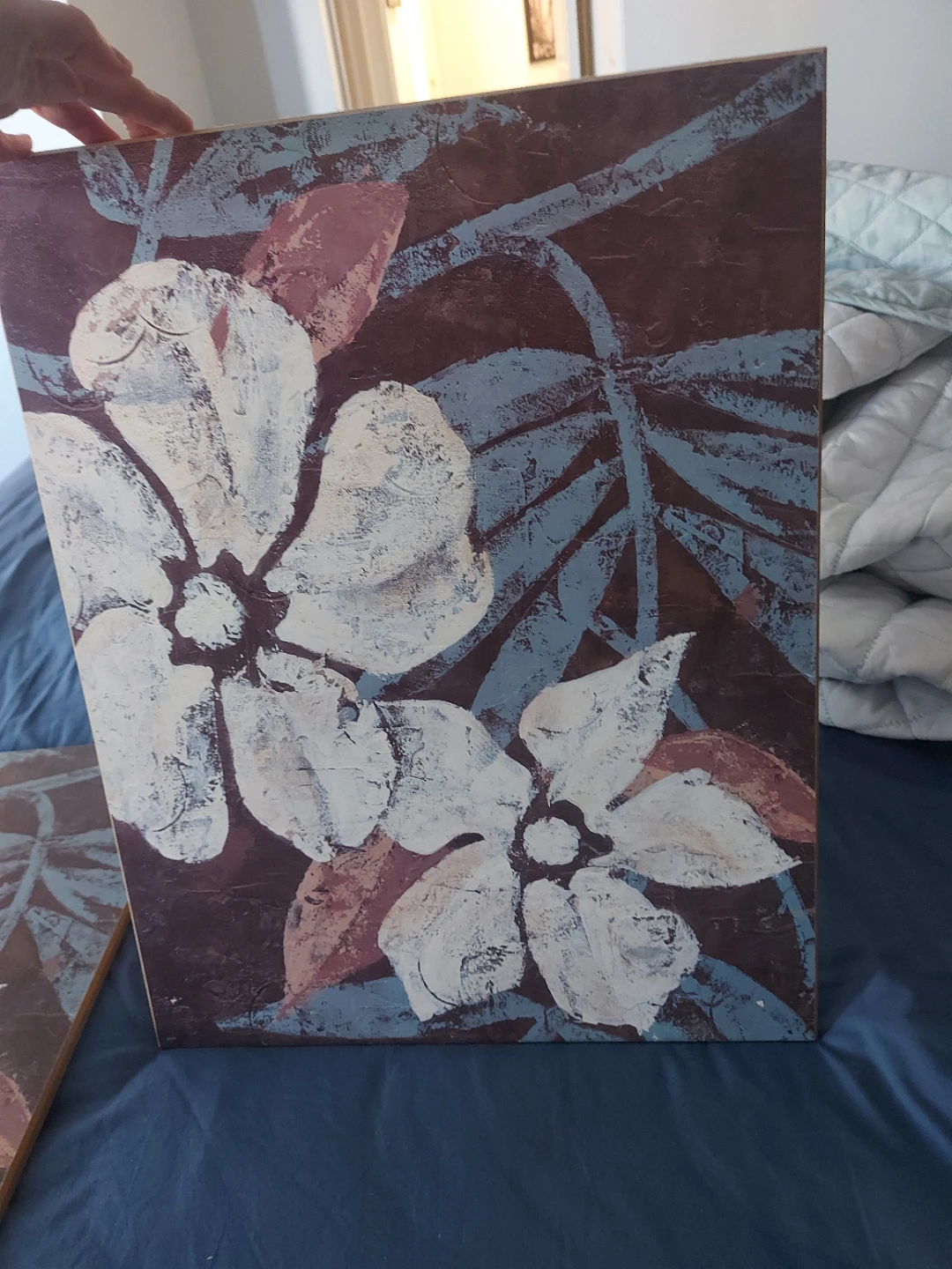 Set of 2 Floral Canvas Wall Art - photo 2