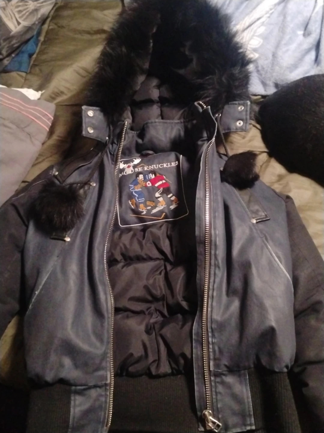 Moose Knuckles Down Puffer Jacket with Fur Hood - photo 3