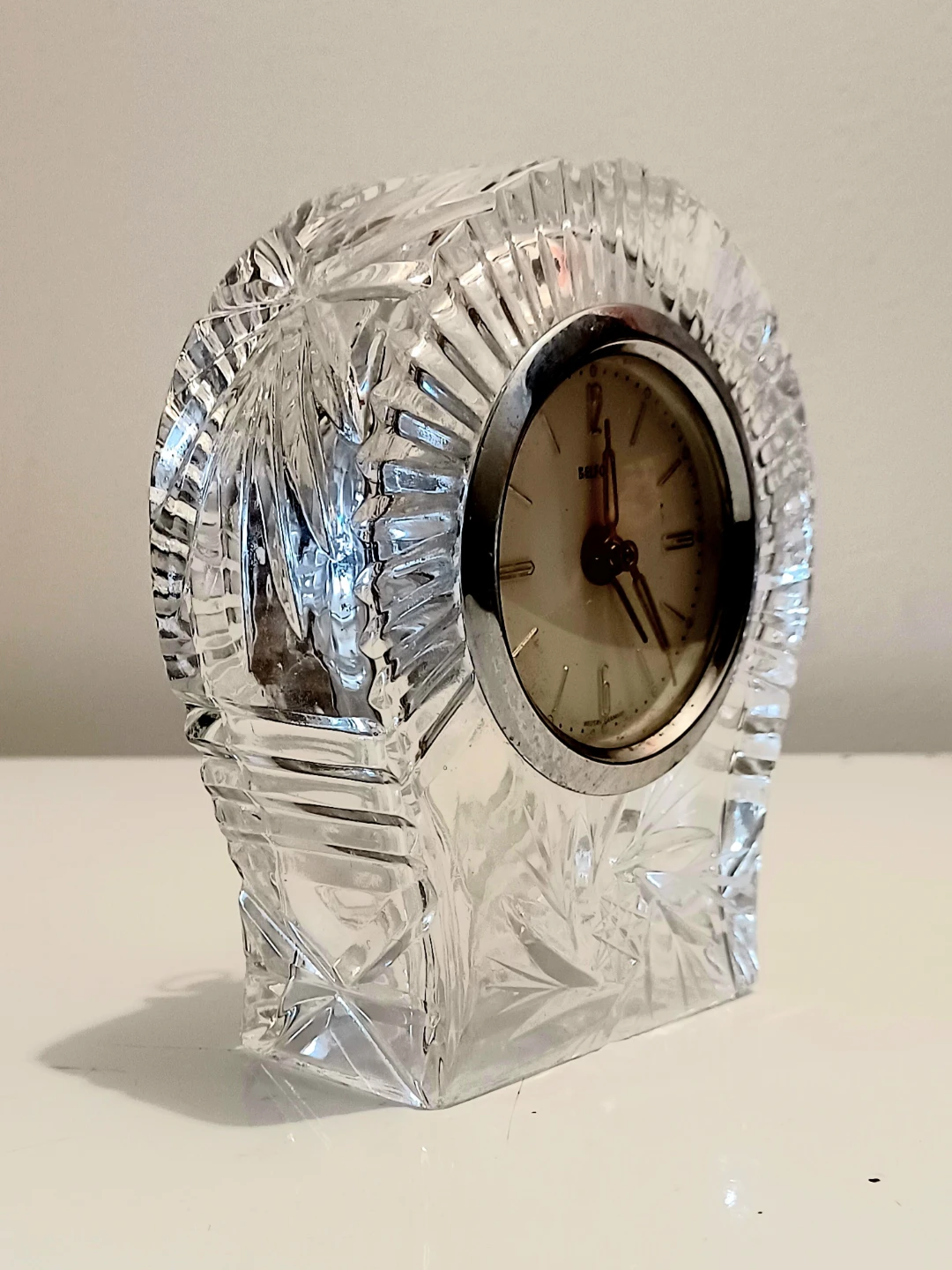 Unique W.German Belfor pinwheel crystal Mechanical Alarm Clock - photo 3
