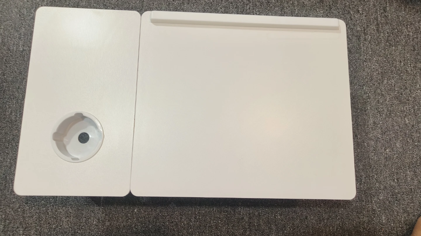 White Foldable Lap Desk with Cup Holder - photo 4