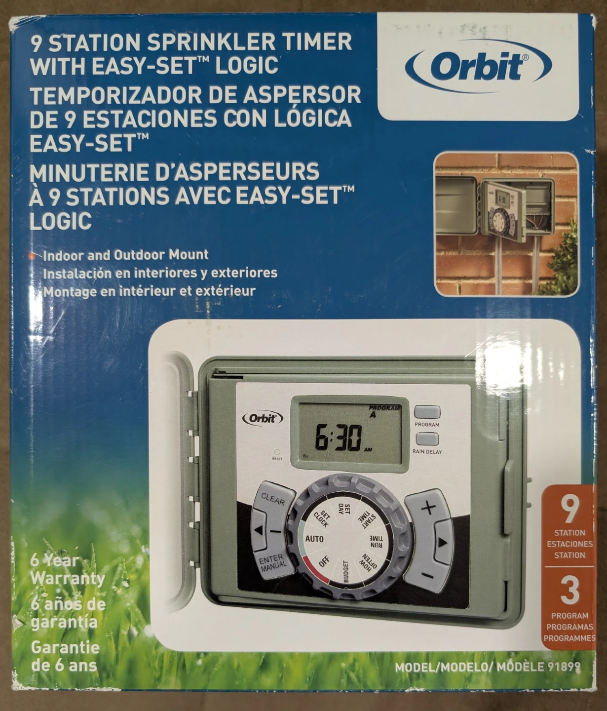 Orbit 9 Station Sprinkler Timer with Easy-Set Logic - photo 3