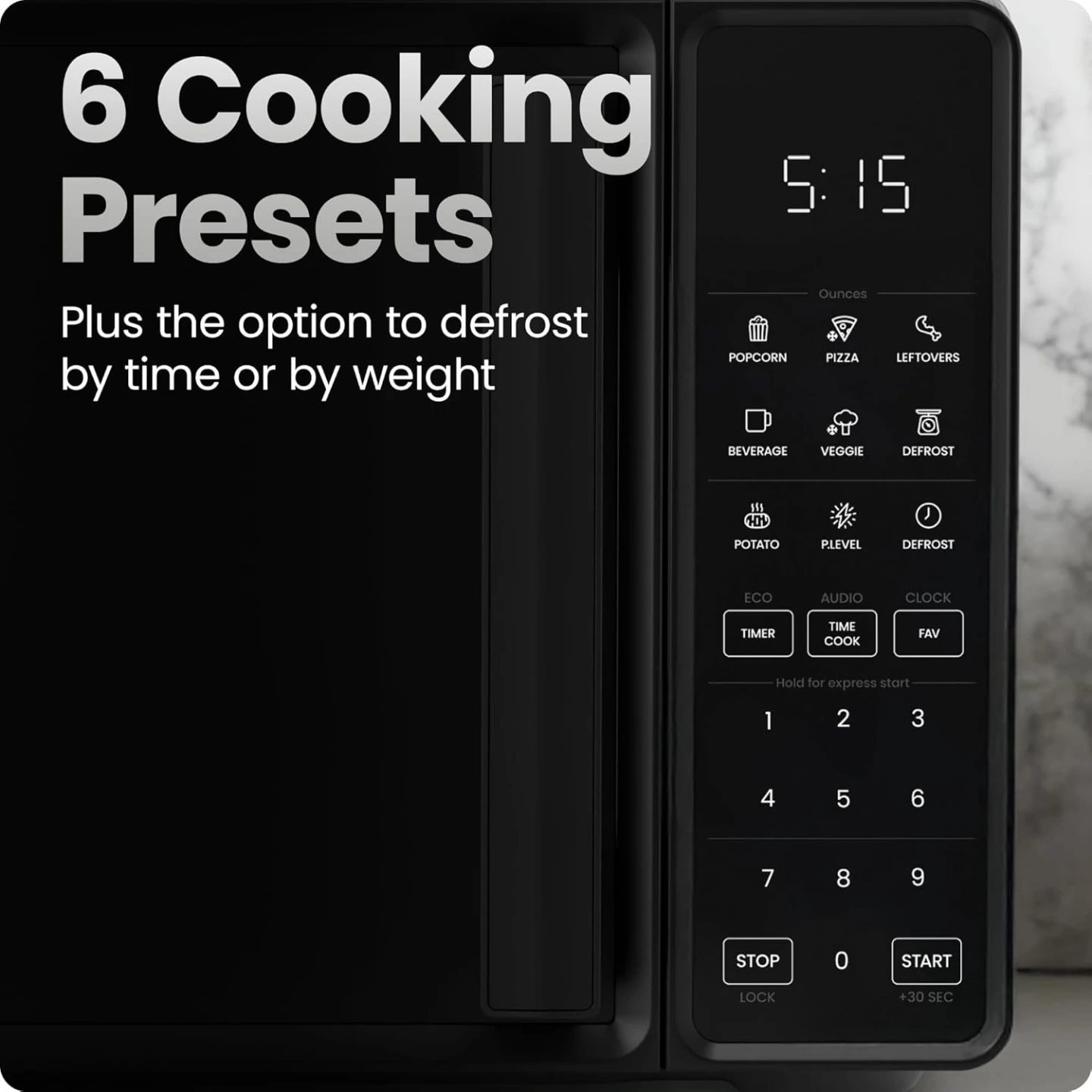 Chefman Countertop Microwave Oven 0.7 Cu. Ft., 700 Watts - photo 3