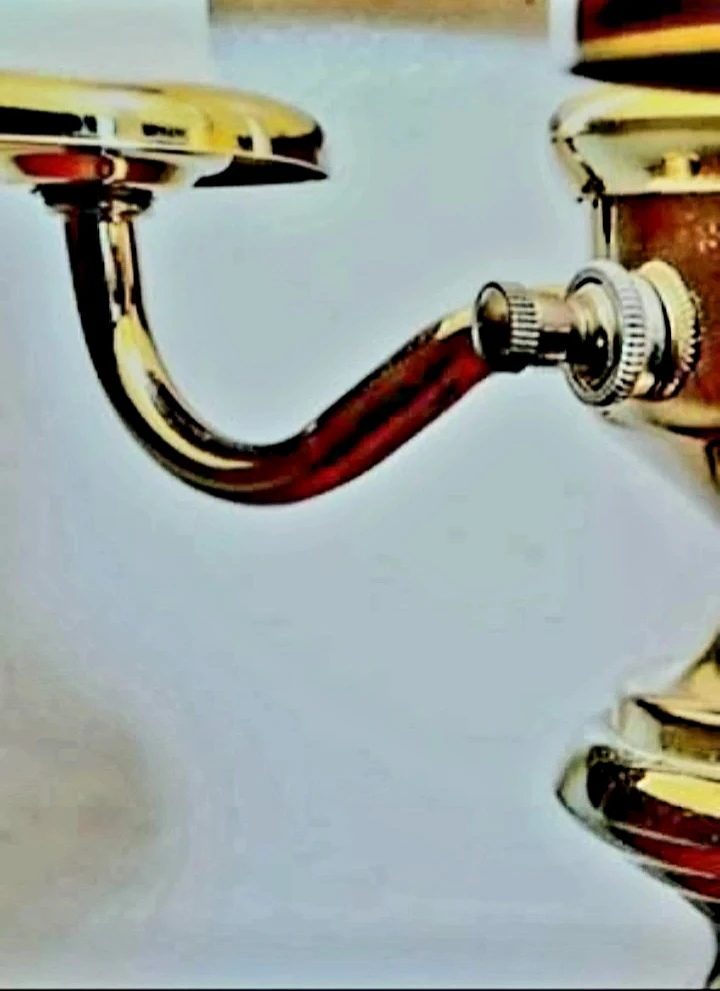 Unique Stunning Tall Heavy Brass Candelabra Lamp - photo 5